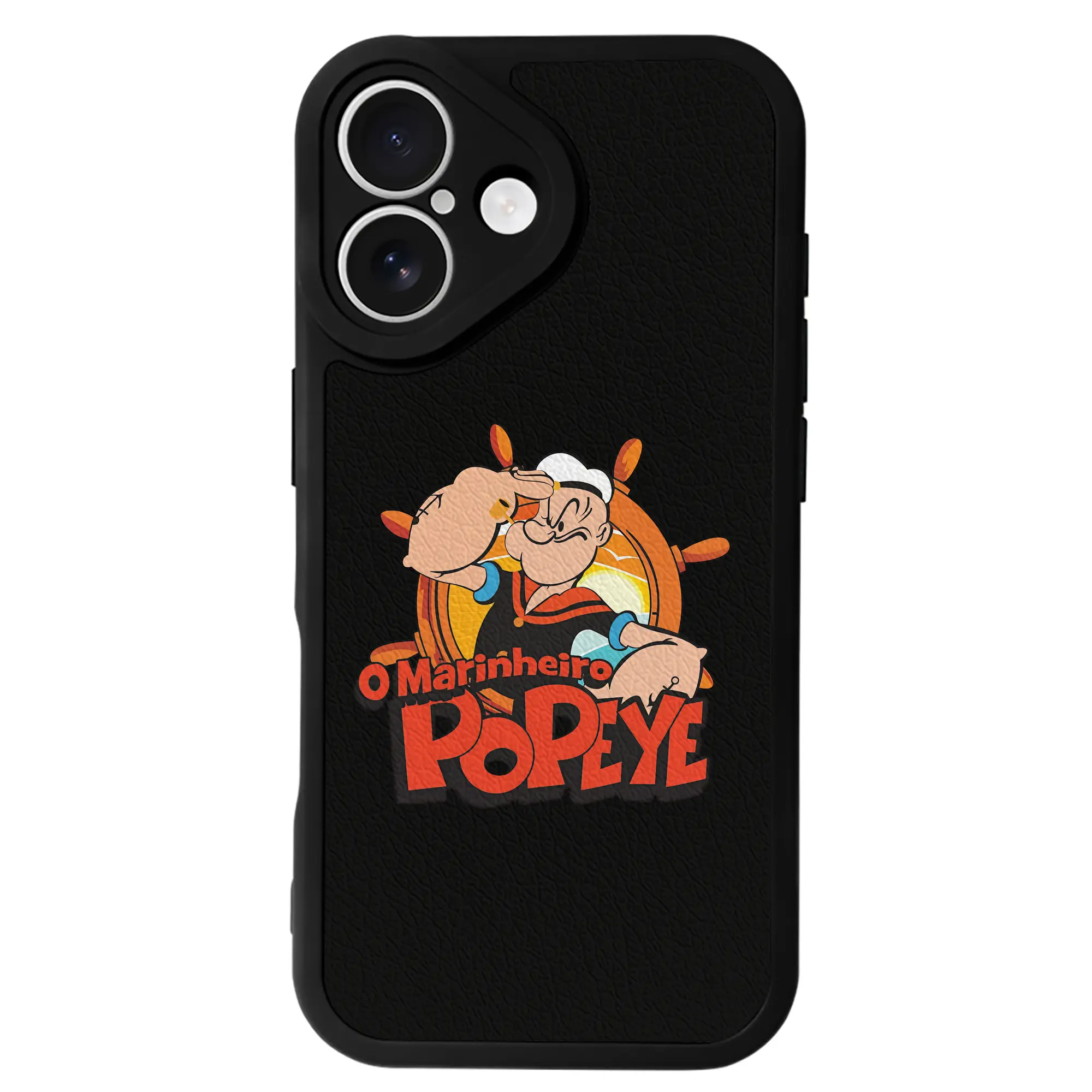 ポパイ グッズ ポパイ - IPhone 16シリーズ対応 ・ シリコンスマホケース ・ レザー調 ・ 高精度フィット ・ 耐衝撃 ・ ワイヤレス充電対応 ・ 精密カット